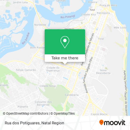 Mapa Rua dos Potiguares