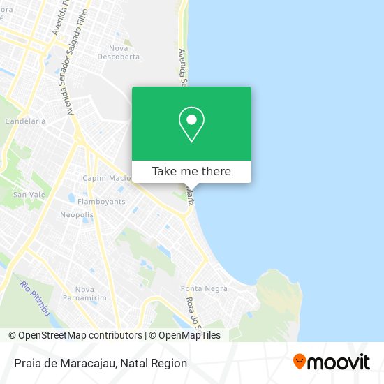 Praia de Maracajau map