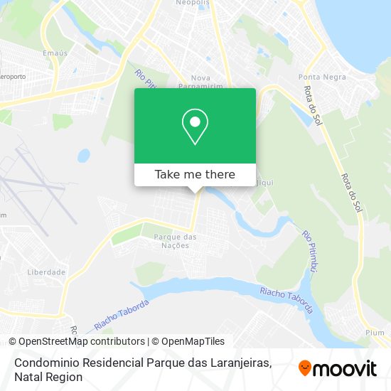 Condominio Residencial Parque das Laranjeiras map