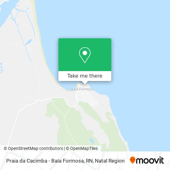 Praia da Cacimba - Baía Formosa, RN map