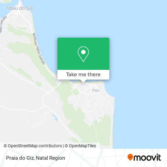 Mapa Praia do Giz