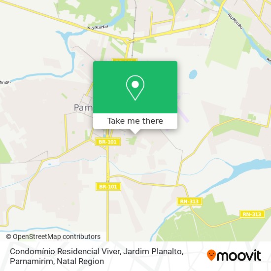 Mapa Condomínio Residencial Viver, Jardim Planalto, Parnamirim