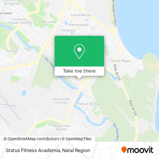 Mapa Status Fitness Academia