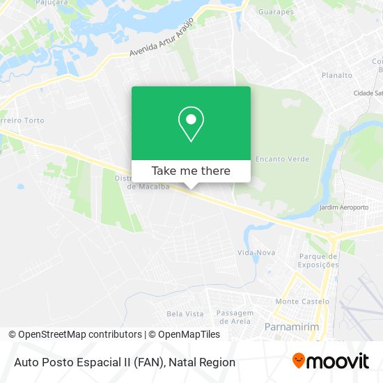 Auto Posto Espacial II (FAN) map
