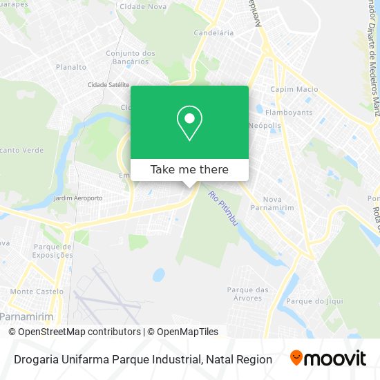 Mapa Drogaria Unifarma Parque Industrial