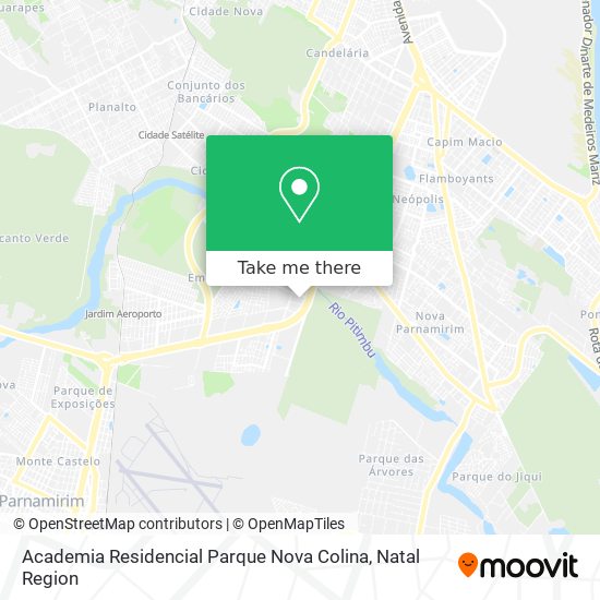 Mapa Academia Residencial Parque Nova Colina