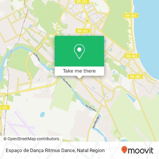 Mapa Espaço de Dança Ritmus Dance