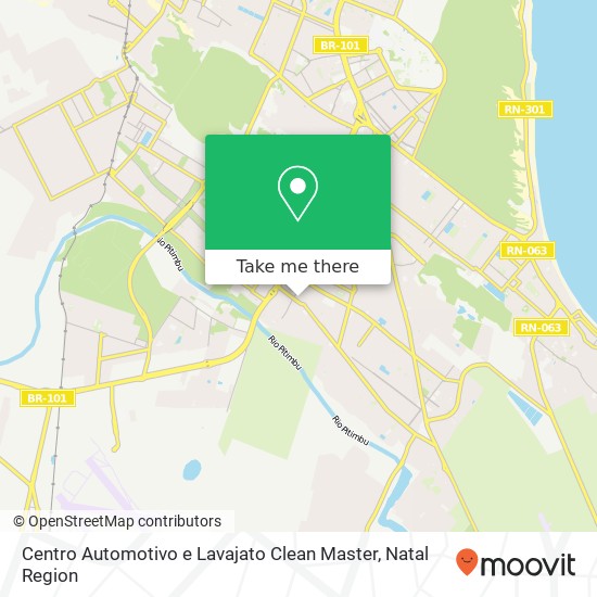 Mapa Centro Automotivo e Lavajato Clean Master
