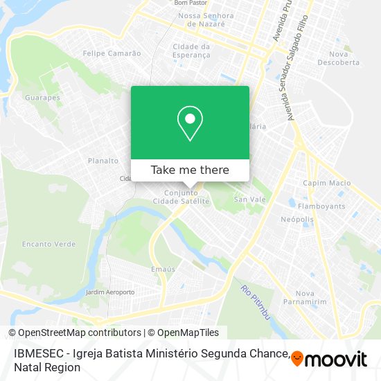 Mapa IBMESEC - Igreja Batista Ministério Segunda Chance