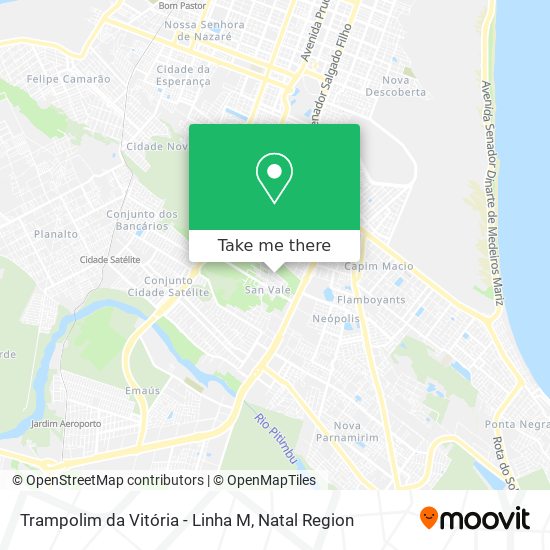 Trampolim da Vitória - Linha M map