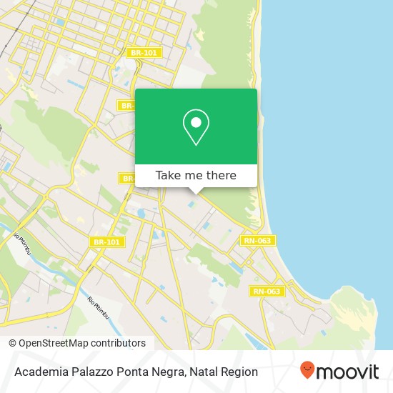 Mapa Academia Palazzo Ponta Negra