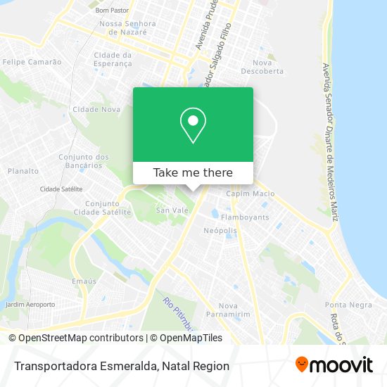 Transportadora Esmeralda map