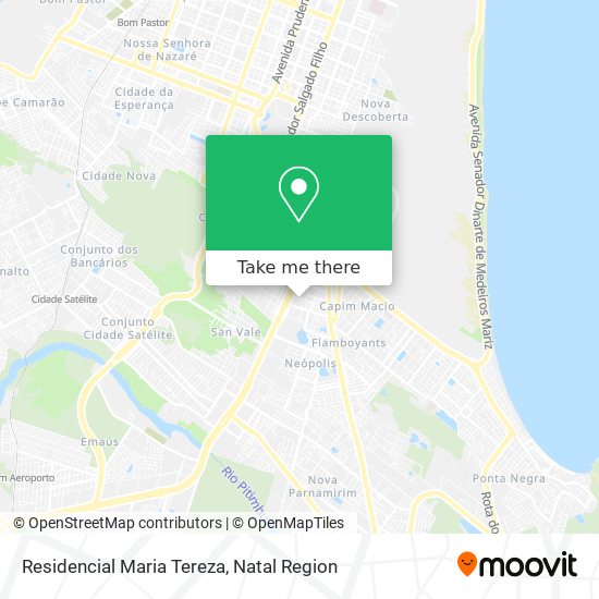 Mapa Residencial Maria Tereza