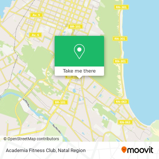 Academia Fitness Club map