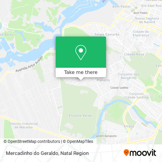 Mapa Mercadinho do Geraldo