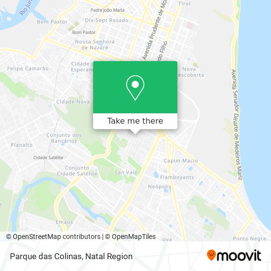 Parque das Colinas map