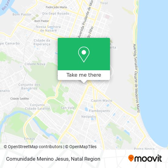 Comunidade Menino Jesus map