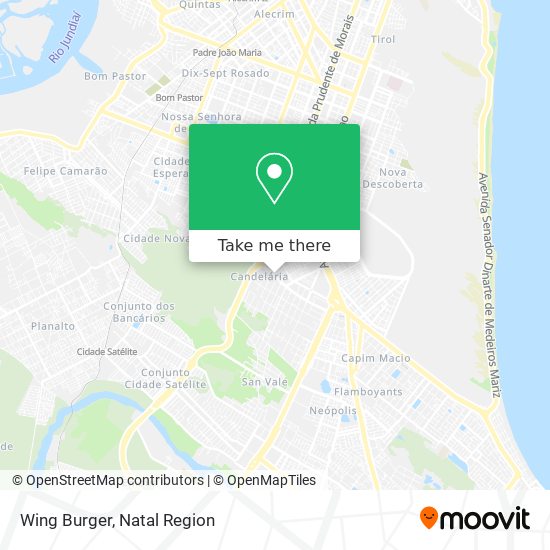 Wing Burger map