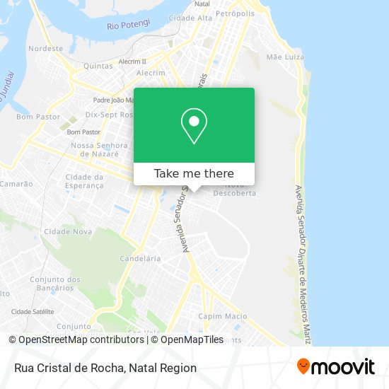 Rua Cristal de Rocha map