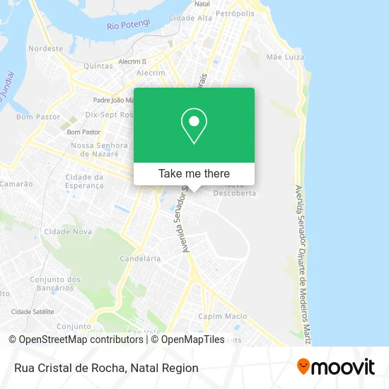 Rua Cristal de Rocha map