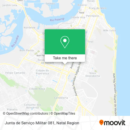 Junta de Serviço Militar 081 map
