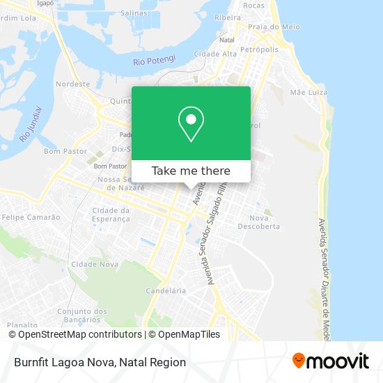 Burnfit Lagoa Nova map