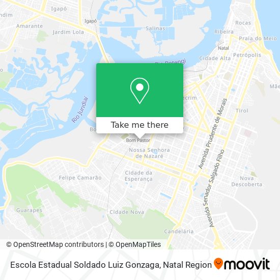 Mapa Escola Estadual Soldado Luiz Gonzaga