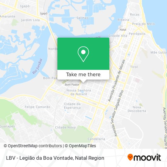 LBV - Legião da Boa Vontade map