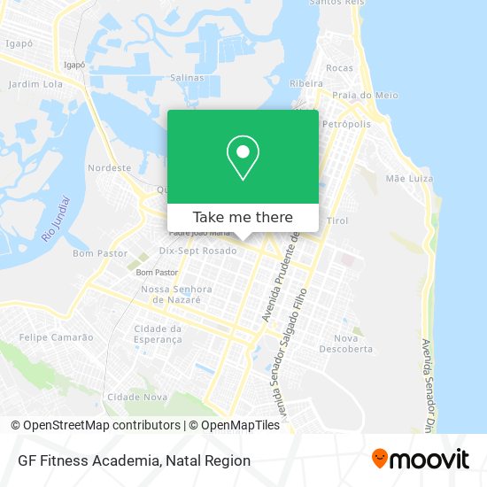 Mapa GF Fitness Academia