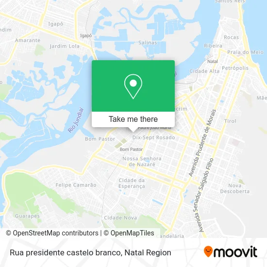 Rua presidente castelo branco map