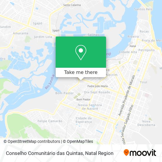 Conselho Comunitário das Quintas map