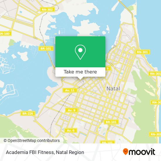 Mapa Academia FBI Fitness