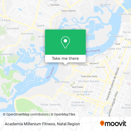 Academia Millenium Fitness map