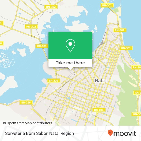 Mapa Sorveteria Bom Sabor