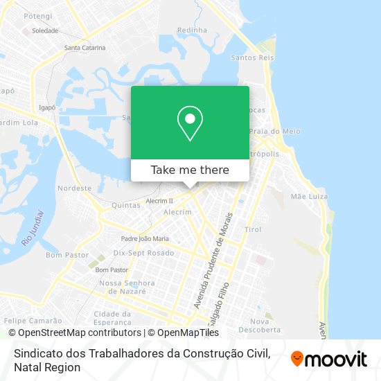 Sindicato dos Trabalhadores da Construção Civil map