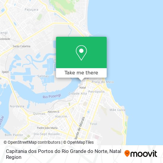 Mapa Capitania dos Portos do Rio Grande do Norte