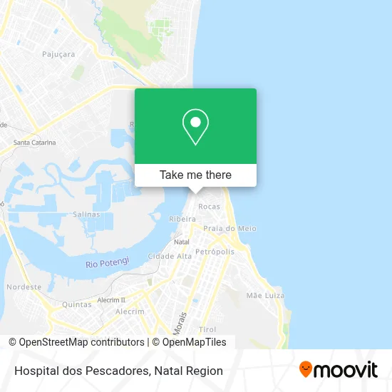 Hospital dos Pescadores map