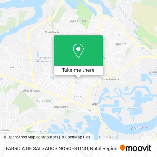 FÁBRICA DE SALGADOS NORDESTINO map
