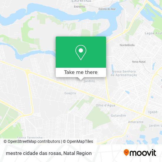 Mapa mestre cidade das rosas