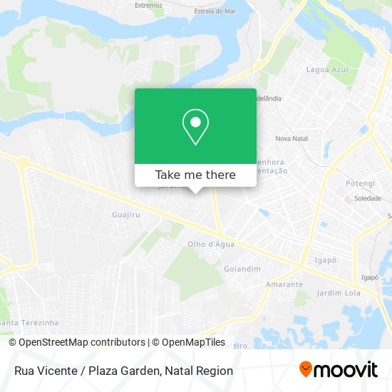Mapa Rua Vicente / Plaza Garden