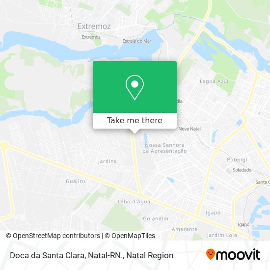 Doca da Santa Clara, Natal-RN. map