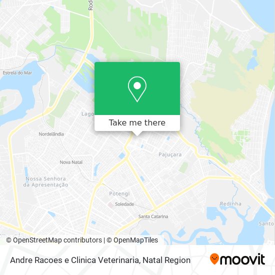 Andre Racoes e Clinica Veterinaria map