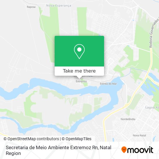 Secretaria de Meio Ambiente Extremoz Rn map