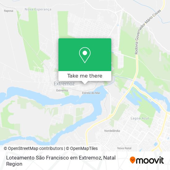 Loteamento São Francisco em Extremoz map