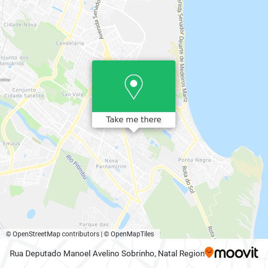 Mapa Rua Deputado Manoel Avelino Sobrinho