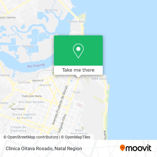 Clínica Oitava Rosado map