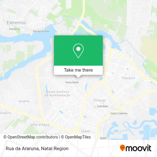 Rua da Araruna map