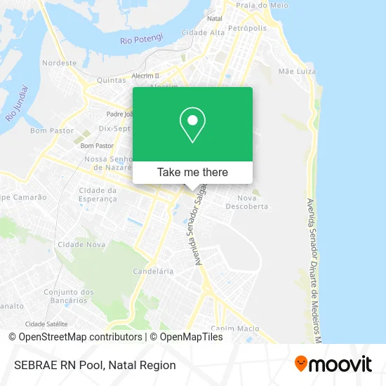 SEBRAE RN Pool map