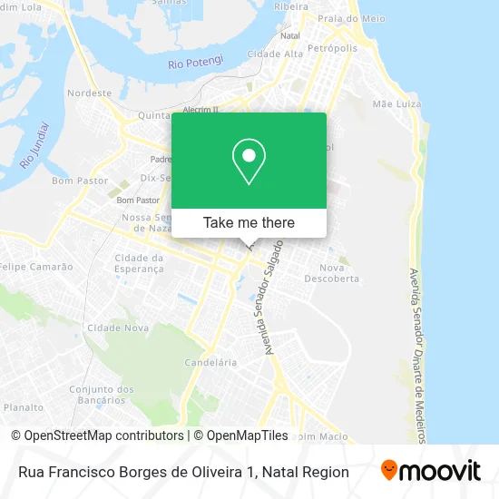 Rua Francisco Borges de Oliveira 1 map