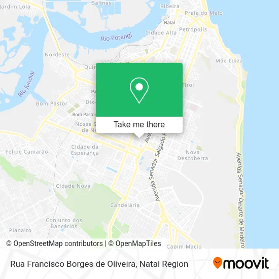 Rua Francisco Borges de Oliveira map